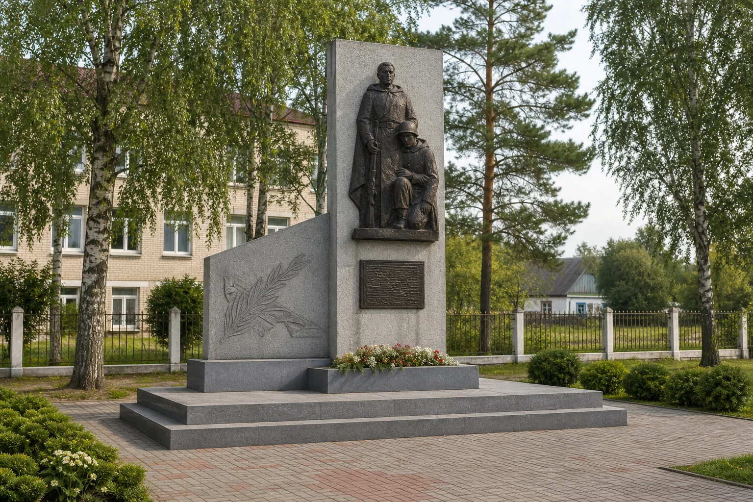 Памятник воинам-землякам в д. Большая Слива