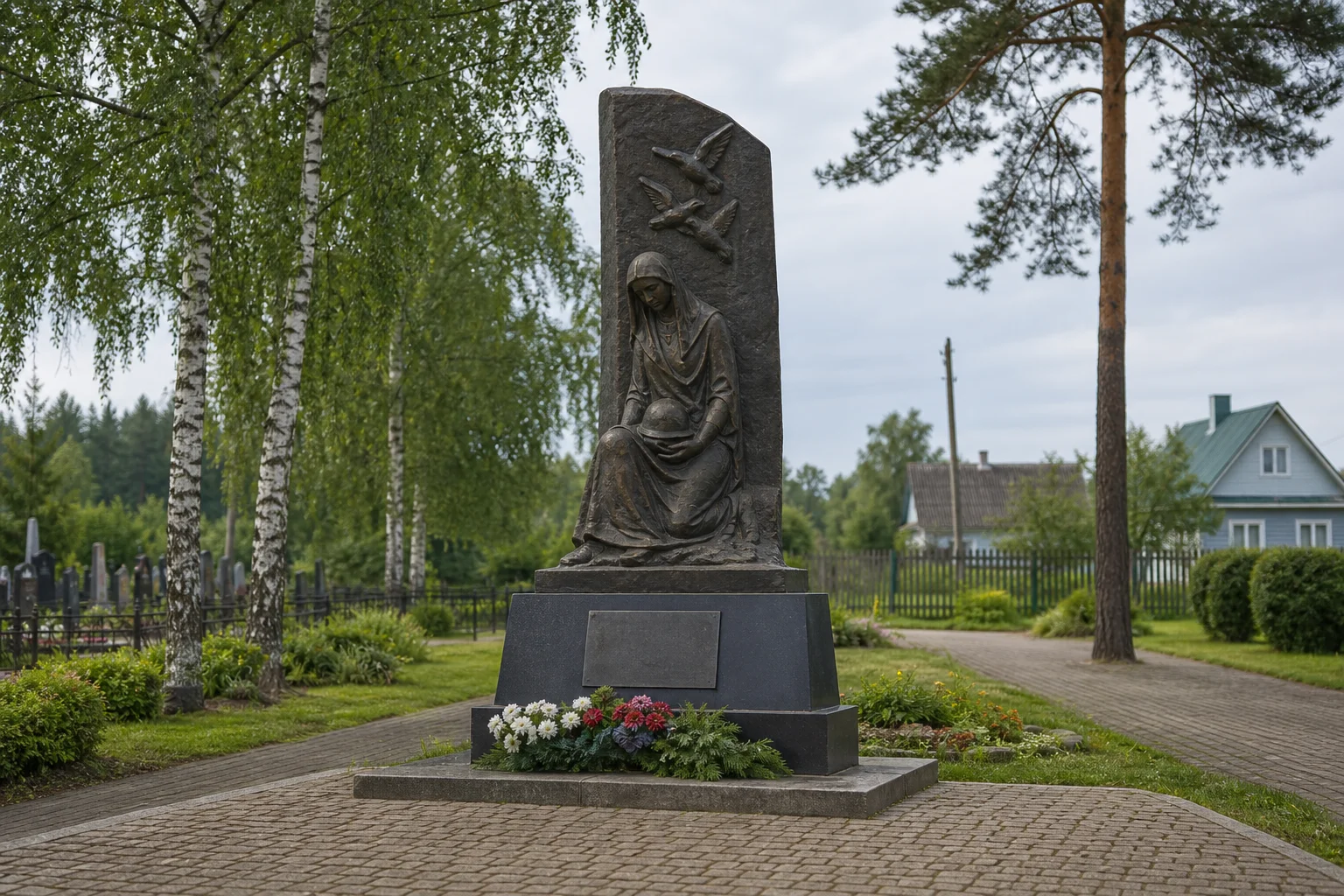 Памятник воинам-землякам в д. Малышевичи