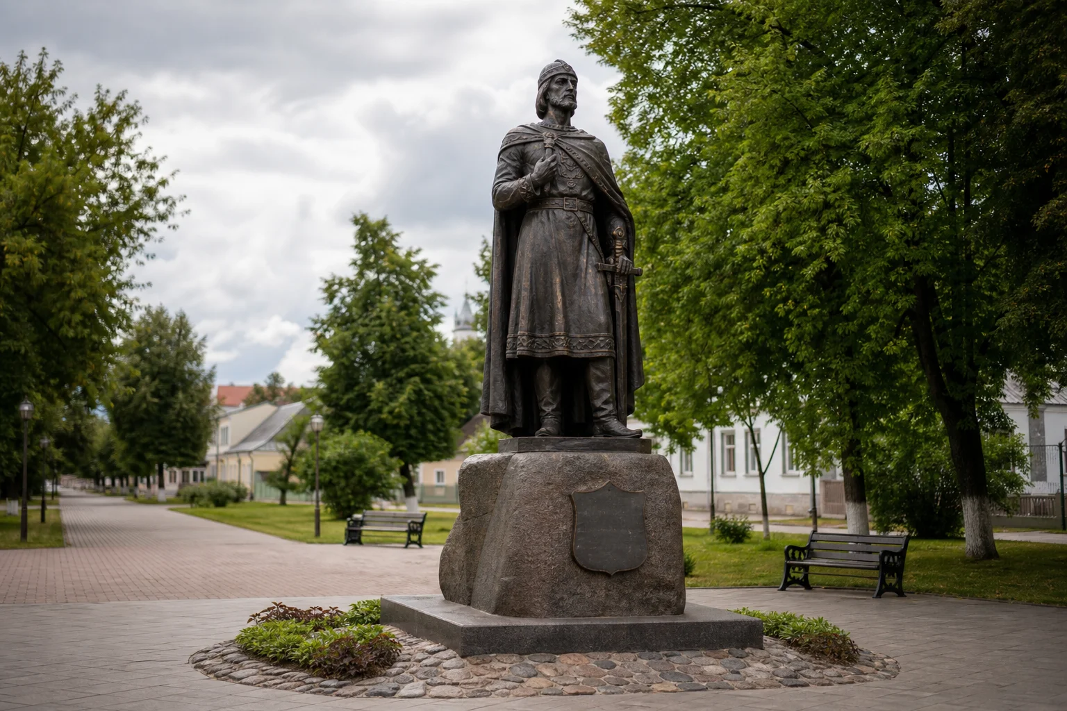 Полоцк. Памятник князю Всеславу Брячиславичу