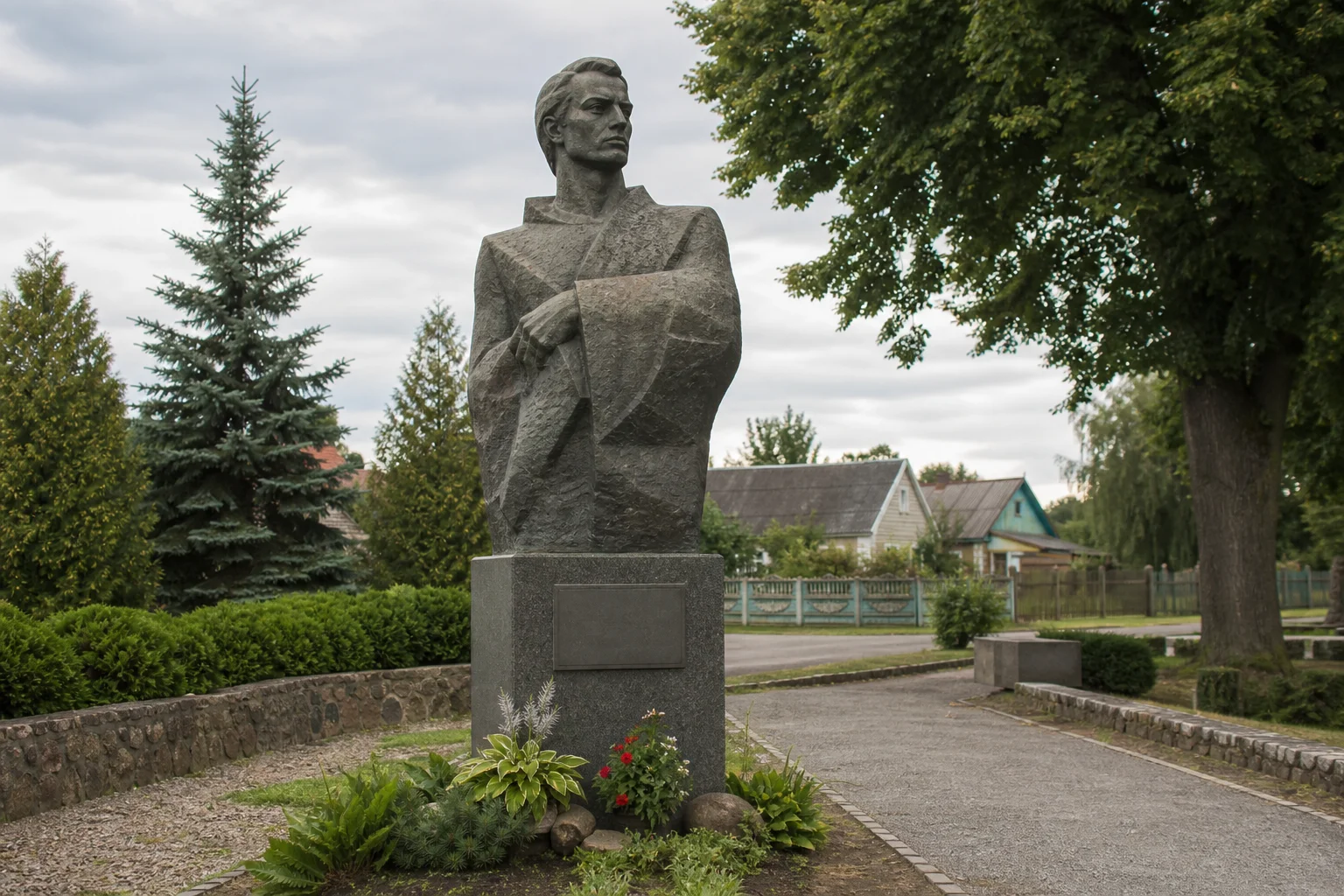 Поречье. Памятник Роману Скирмунту
