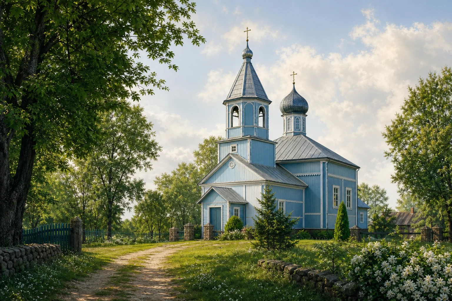 Поручин, церковь Покровская (дерев.)