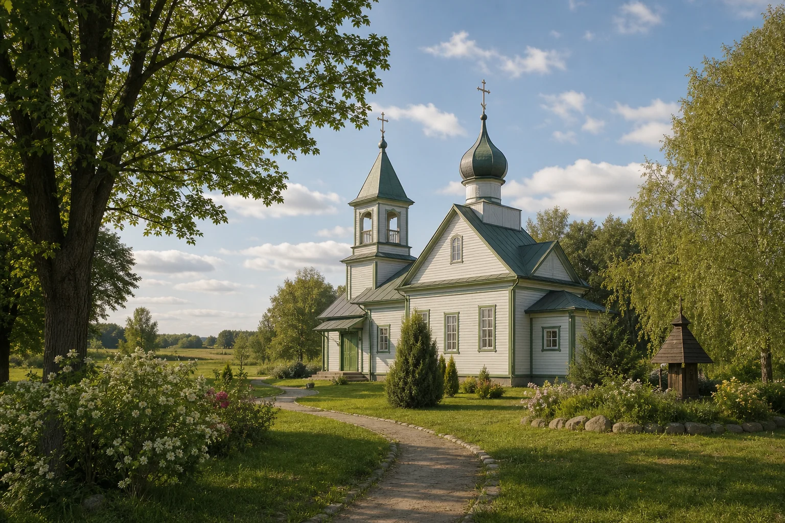 Радостово, церковь Покровская (дерев.)