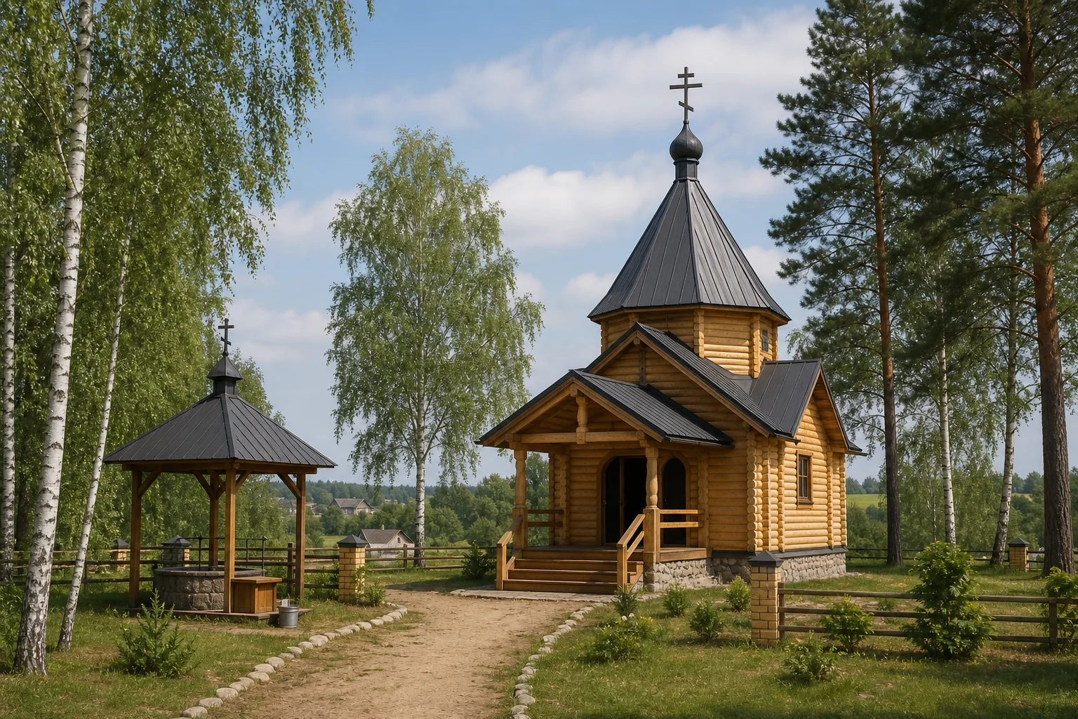 Раковичи, часовня (дерев.) /строится/