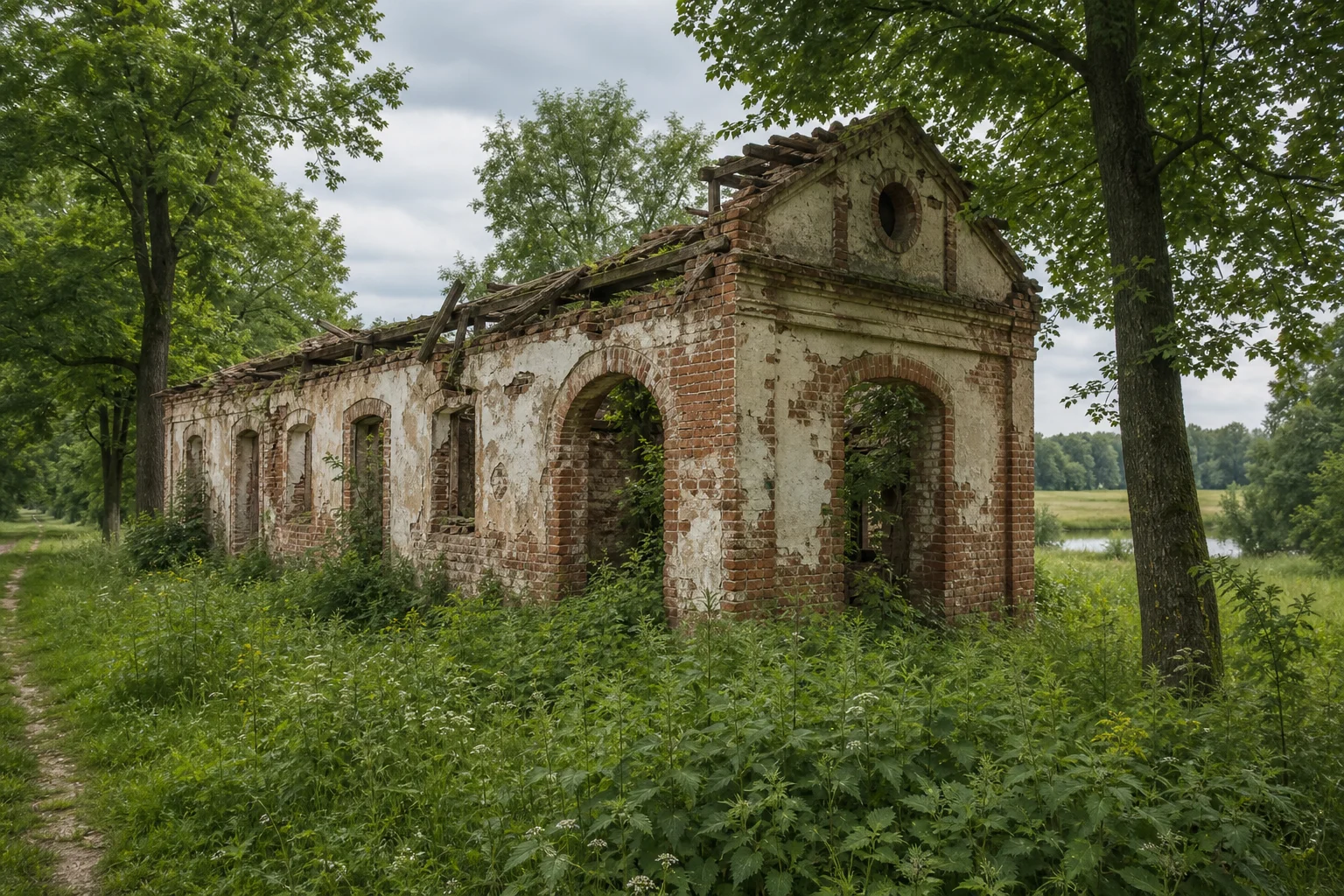 Репичи, усадьба: хозпостройка (руины)