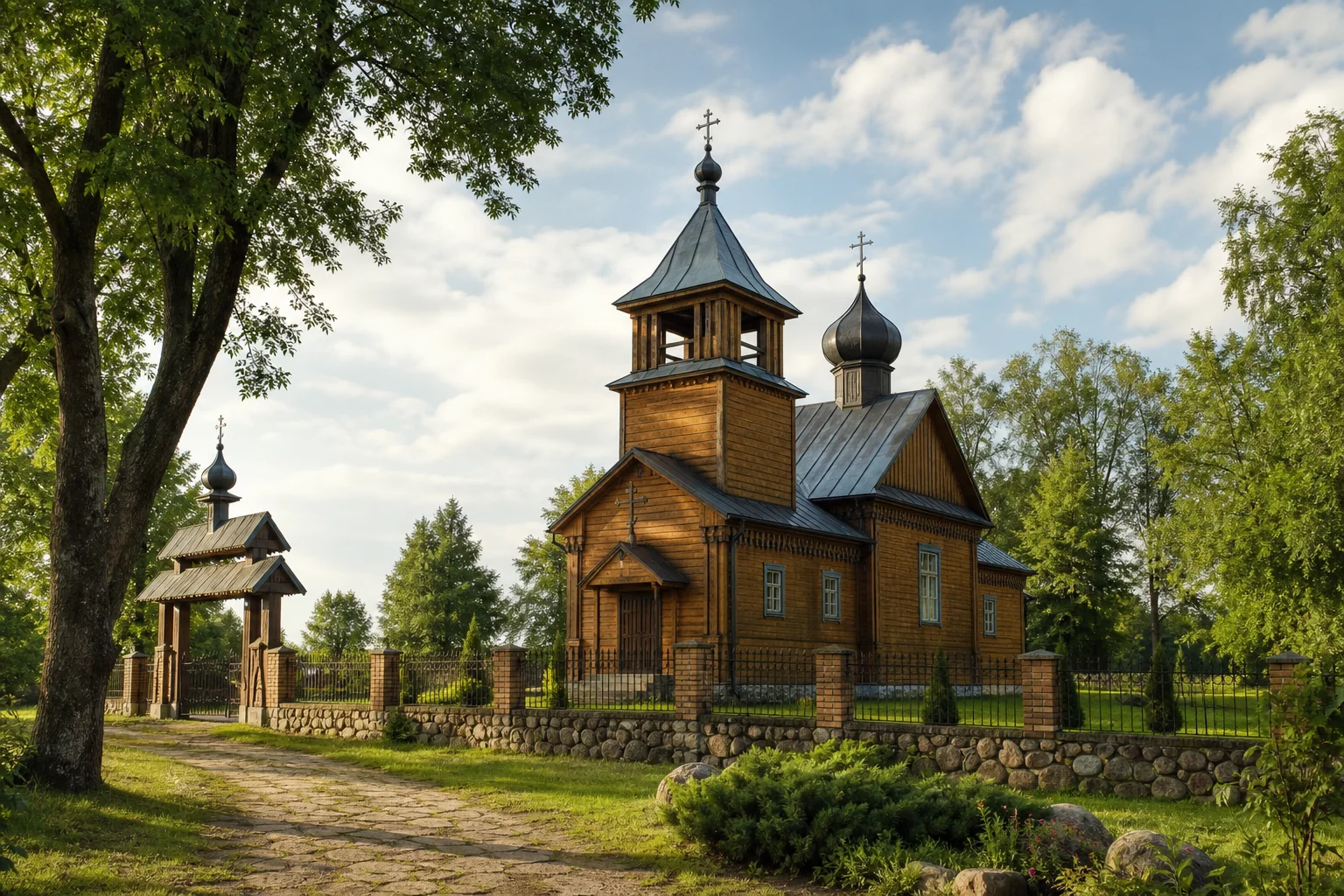 Ревятичи, церковь Покровская (дерев.)
