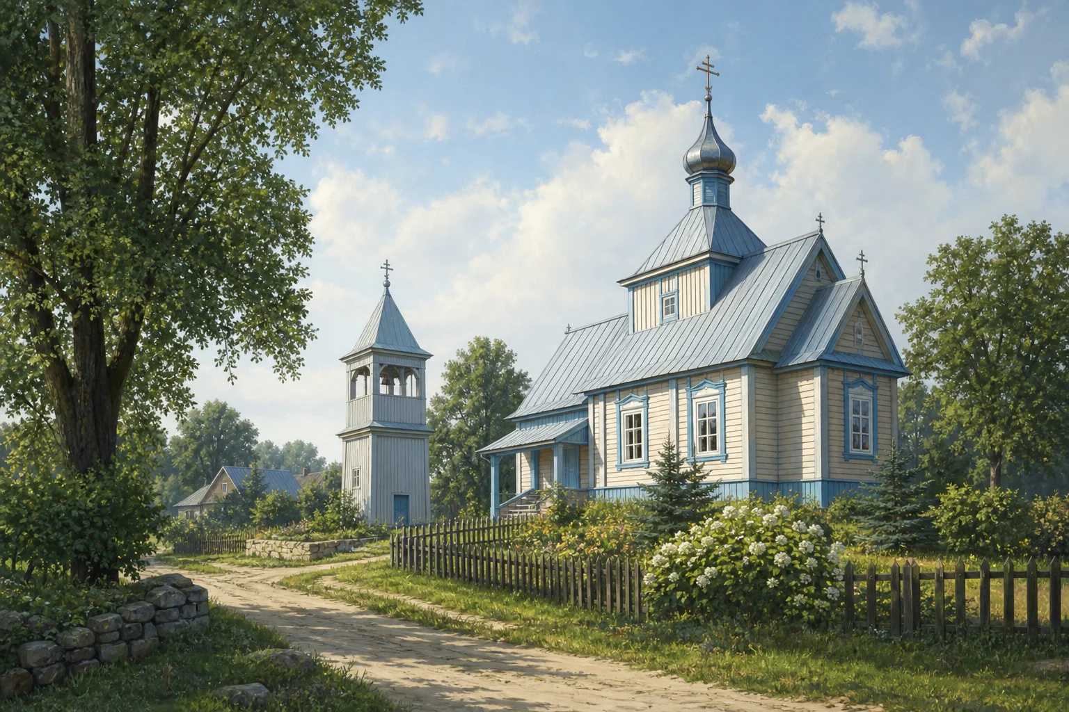 Рухча 1-я, церковь св. Николая (дерев.)
