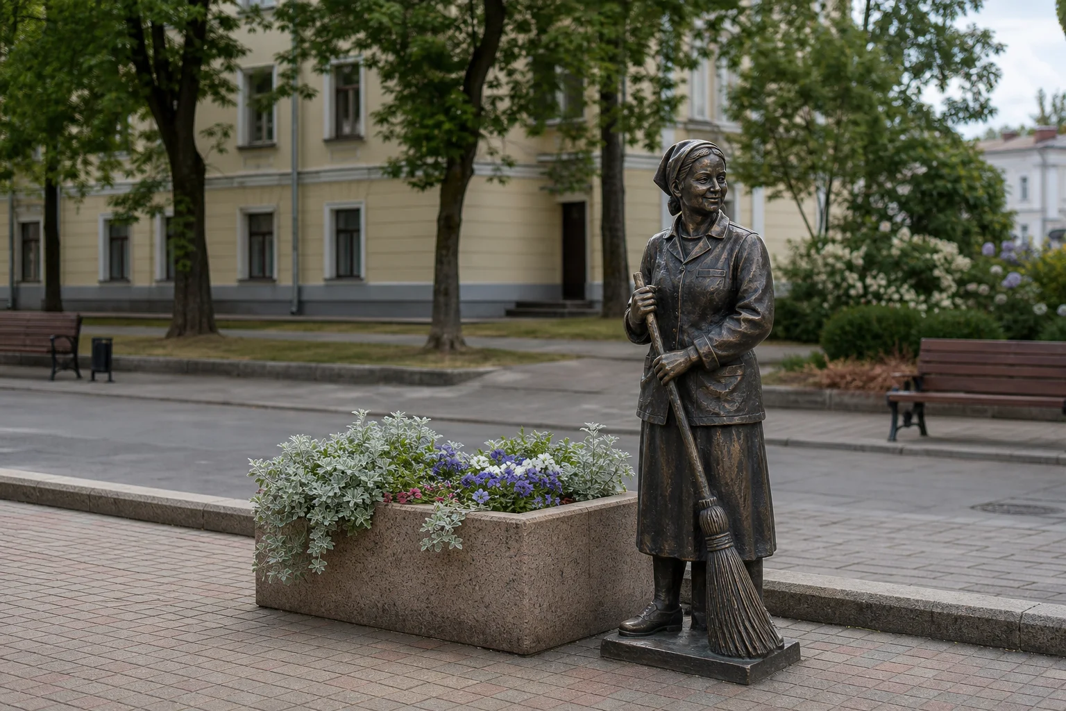 Скульптура "Дворничиха" (Гомель)