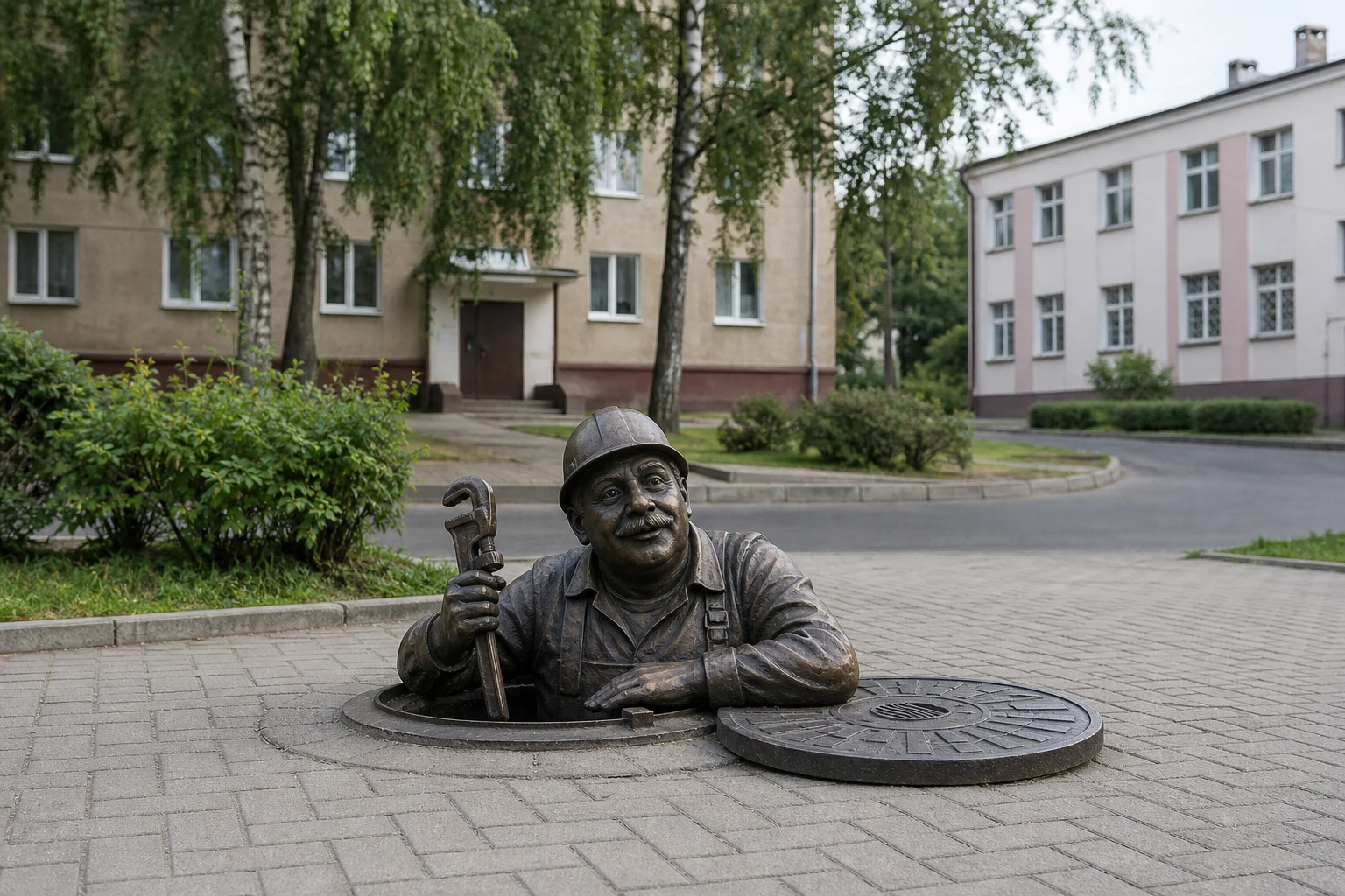 Скульптура "Водопроводчик"