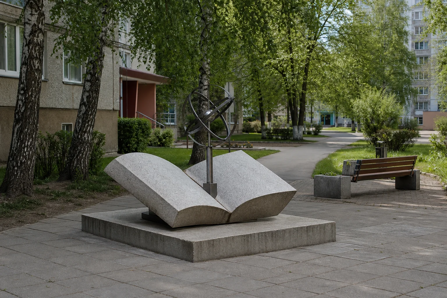 Скульптура "Знание - сила"