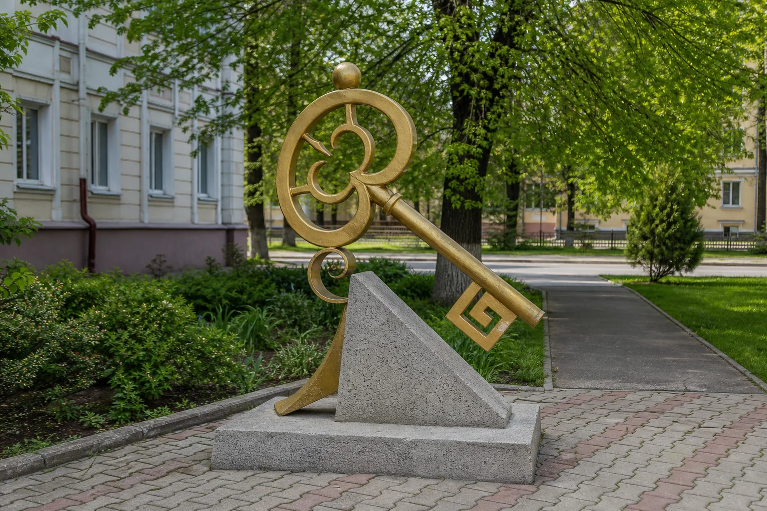 Скульптура "Золотой ключик"