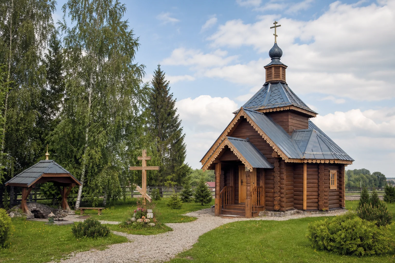 Сморгонь, часовня правосл. иконы Богоматери "В скорбях и печалях Утешение" (дерев.)