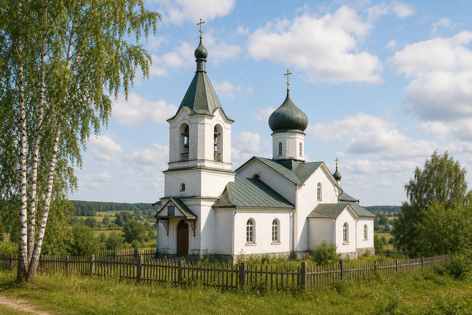Спасо-Преображенская церковь в деревне Олтуш