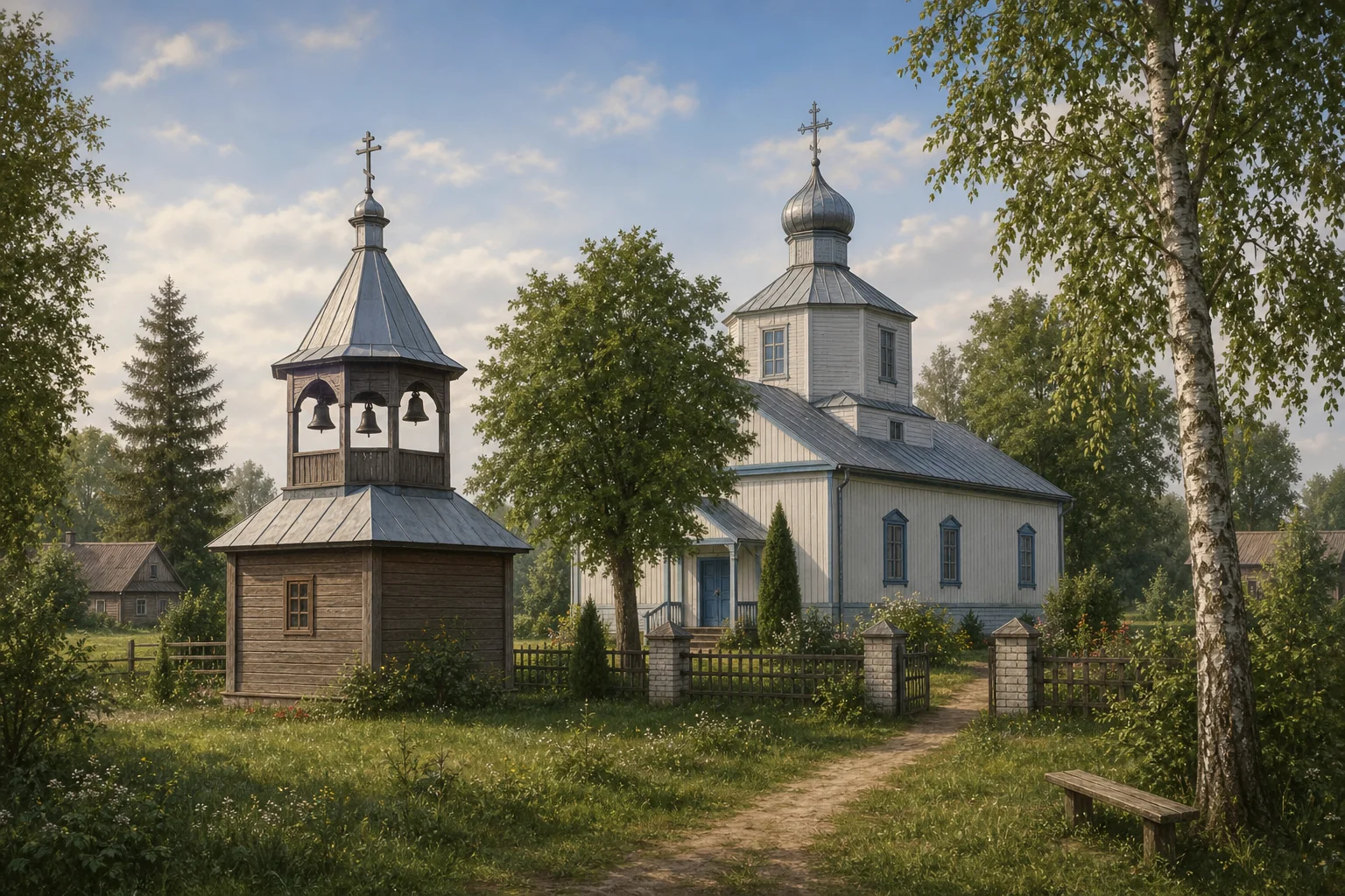 Стригинь, церковь св. Иоанна Богослова (дерев.)