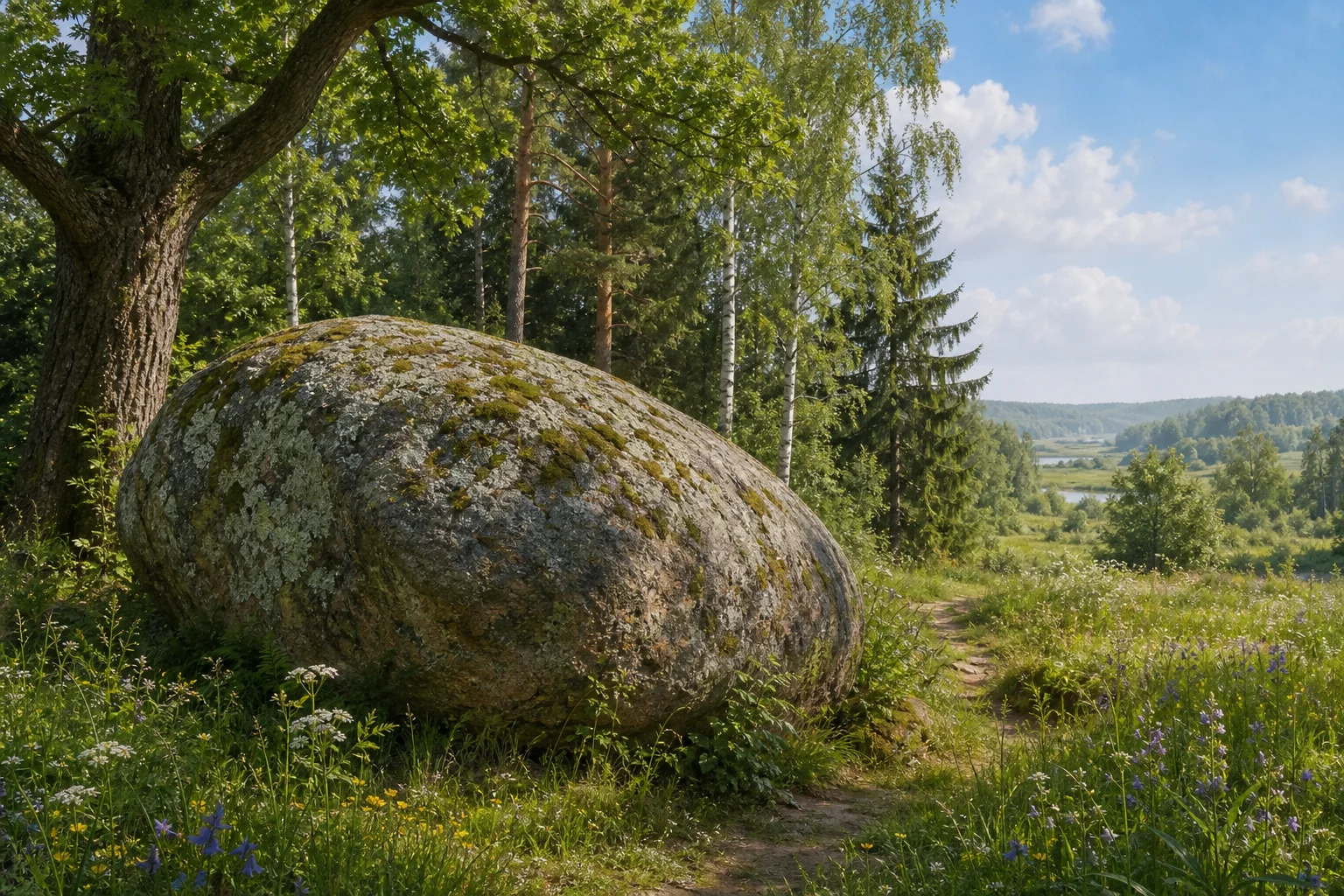 Стёп-камень в городском посёлке Бегомль