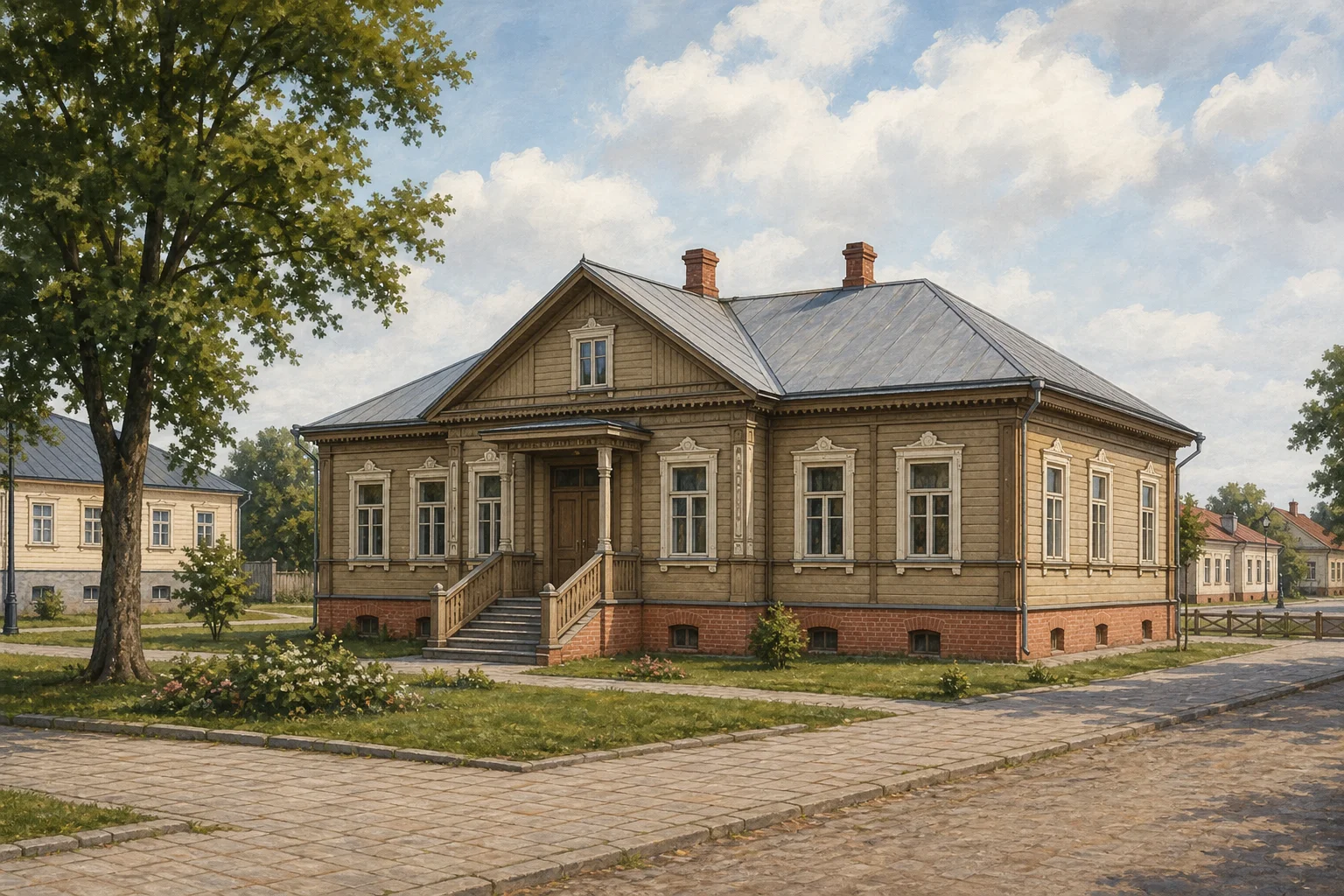 Свирь, администрация гмины (дерев.)