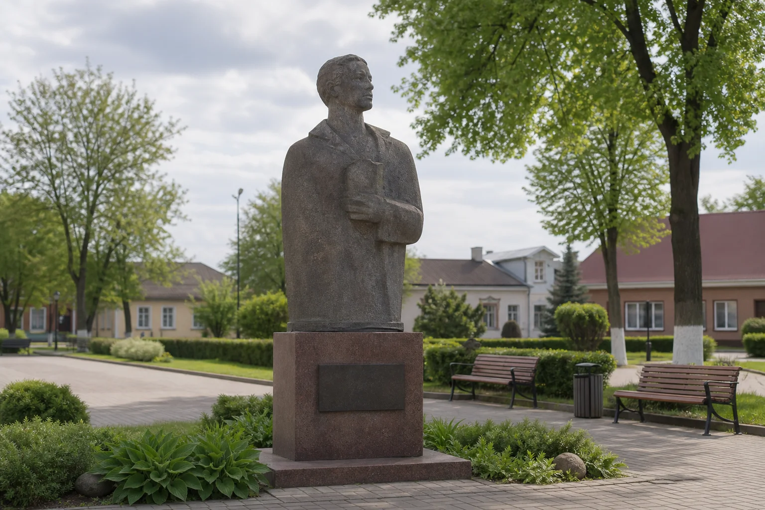 Свислочь, аллея памятников: памятник Иосифу Сталину