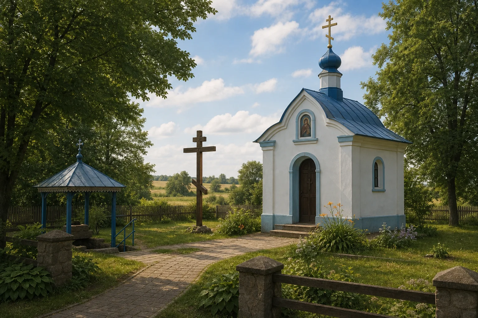 Своятичи, часовня придорожная
