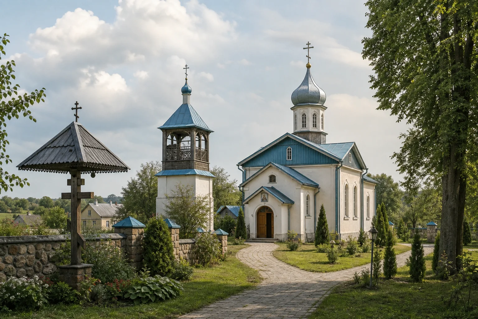 Троицкая церковь в поселке Россь
