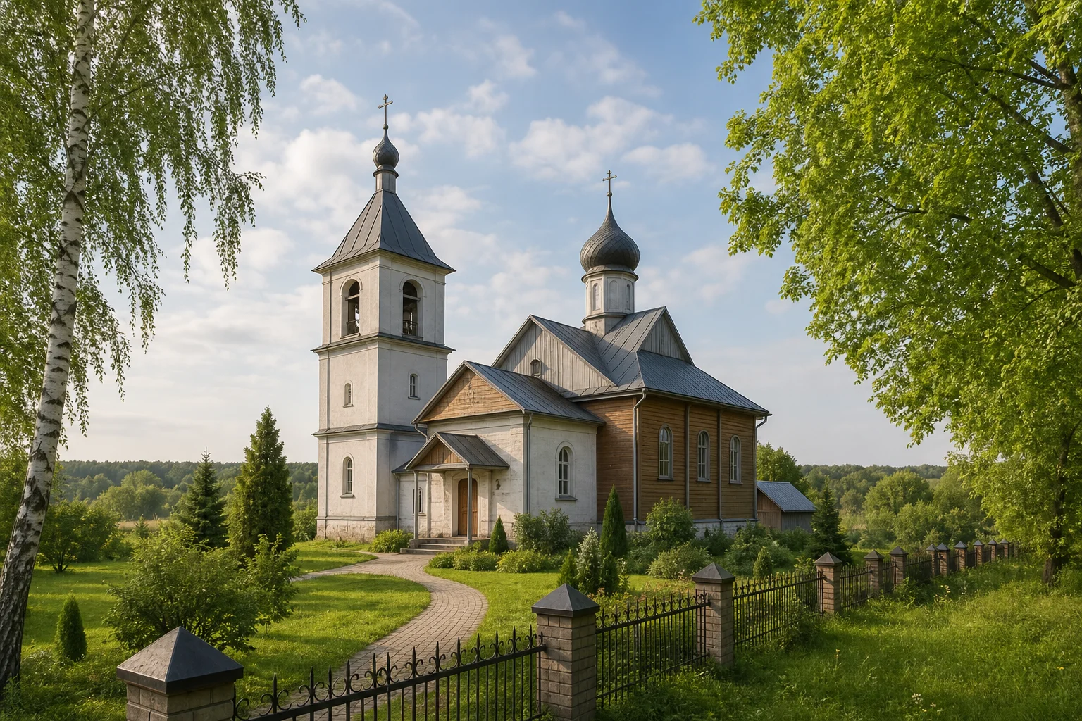 Троицкая церковь в поселке Россь