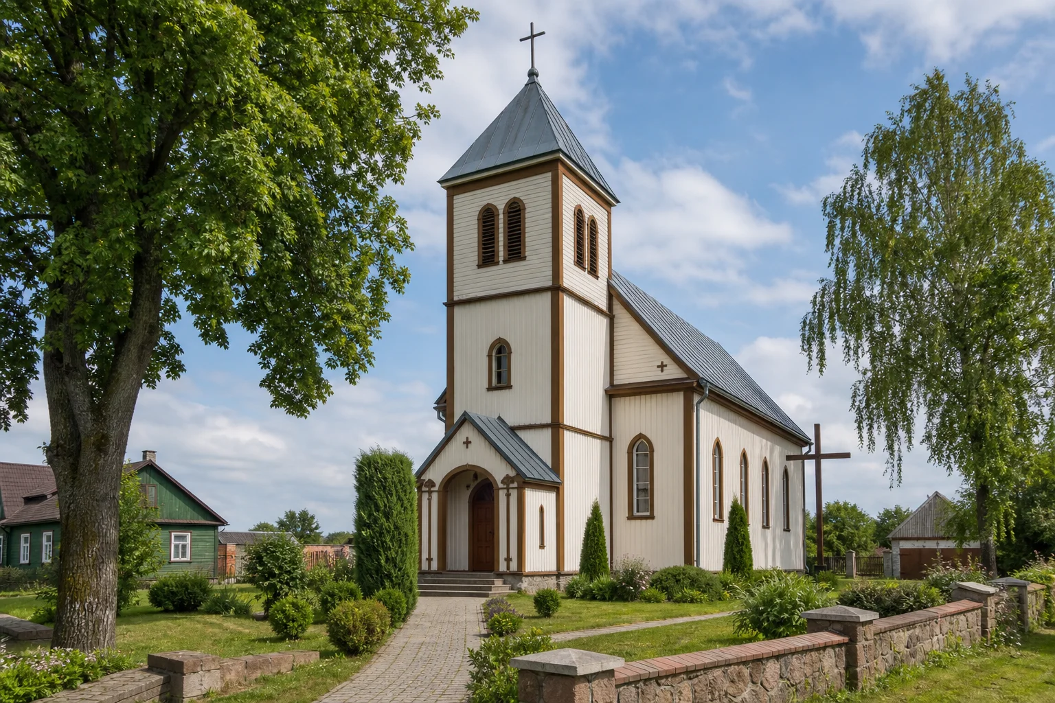 Трокели, костел Посещения Девой Марией Елизаветы (дерев.)