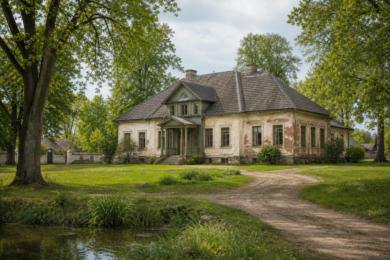 Усадебный дом в деревне Краски