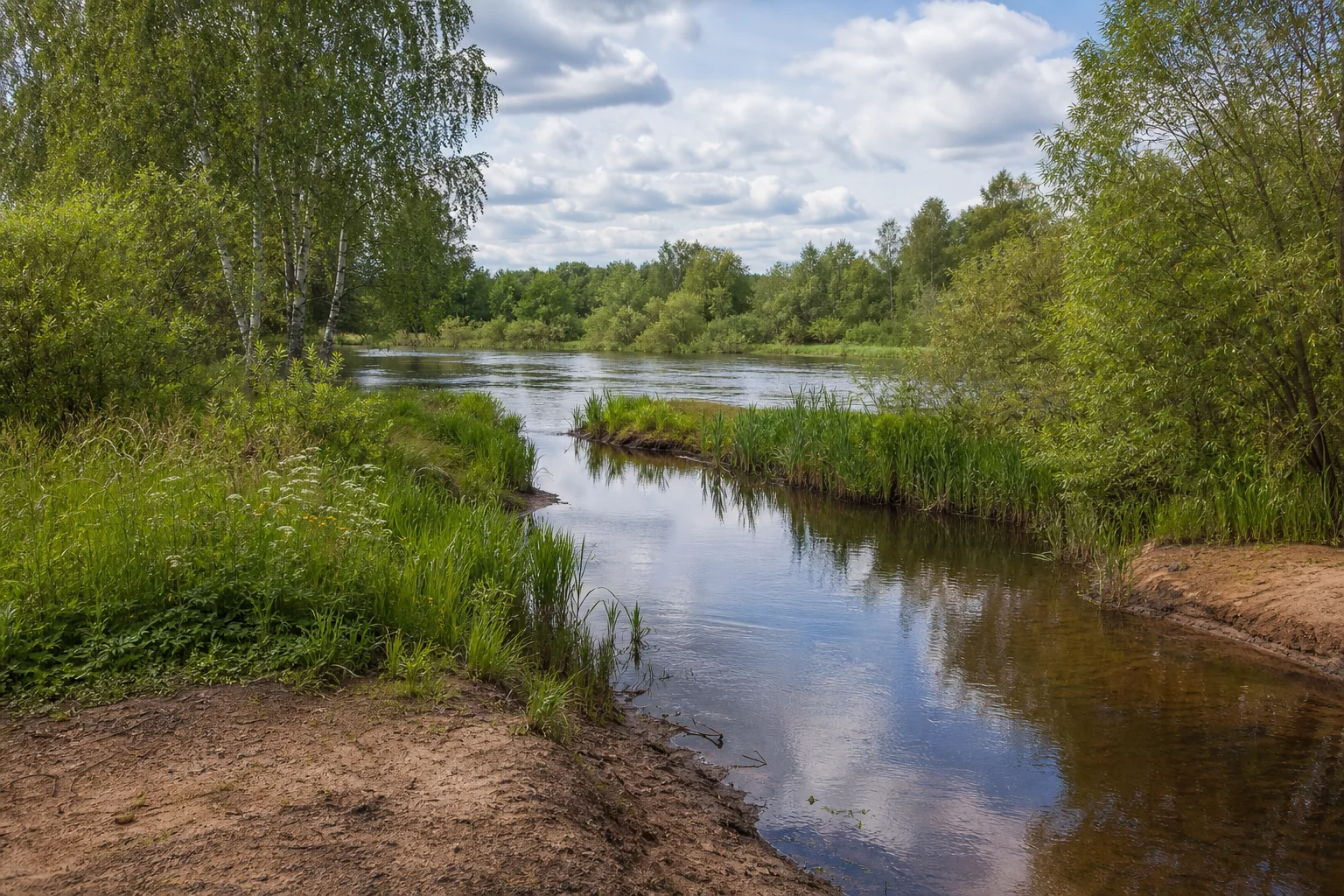 Устье реки Щара