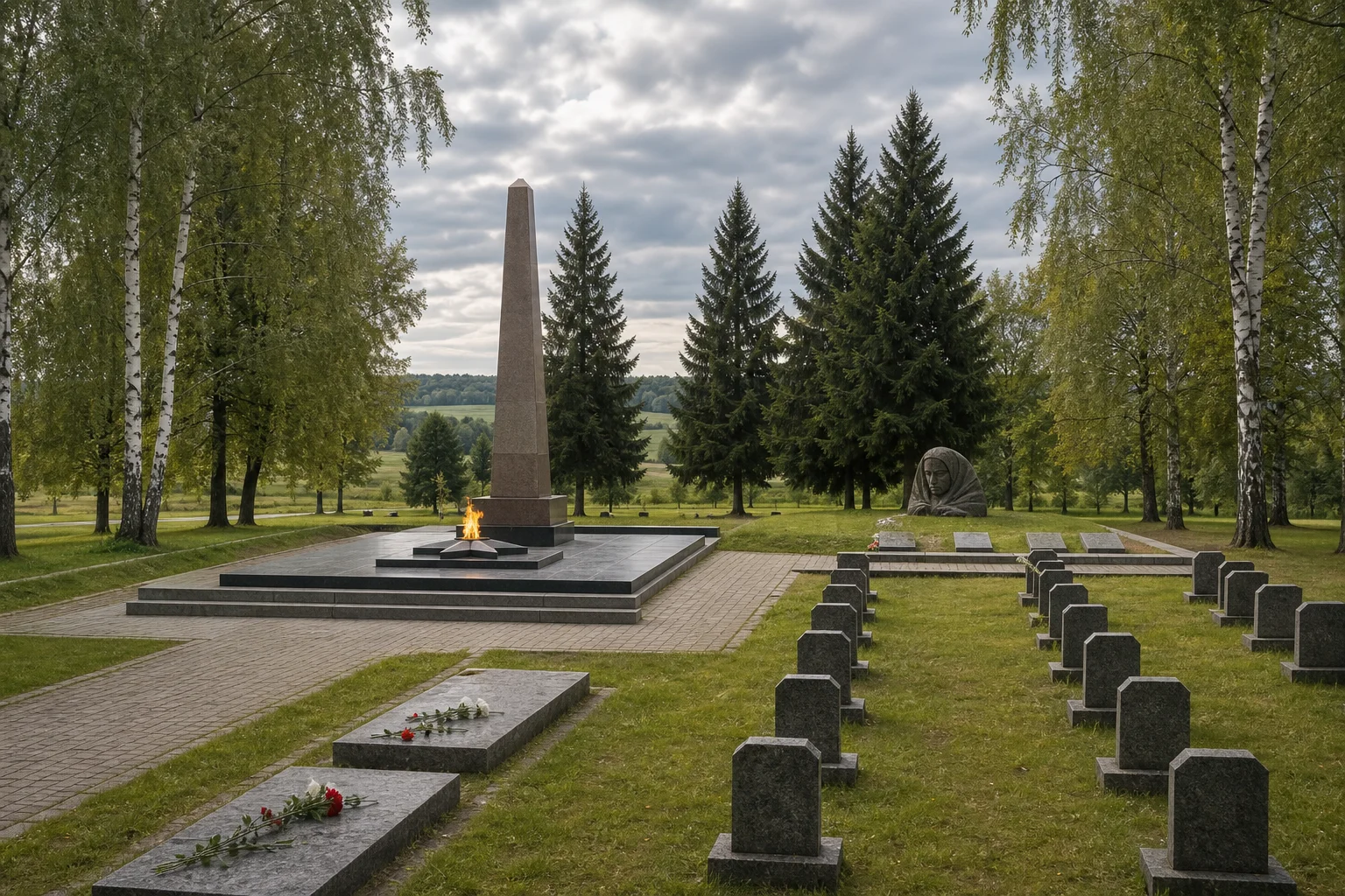 Воинское кладбище с мемориальным комплексом