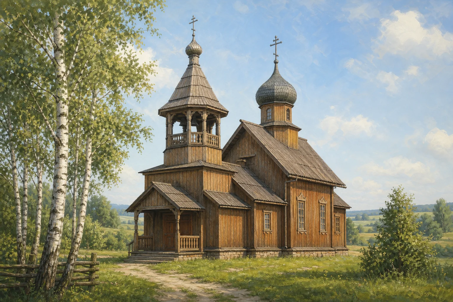 Васильчицы, церковь Успенская (дерев.)