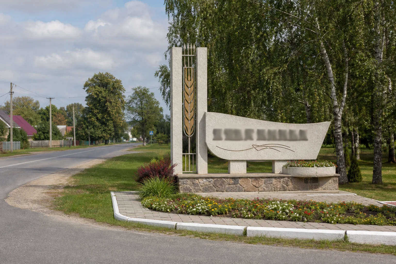Въездная стела город Дрогичин