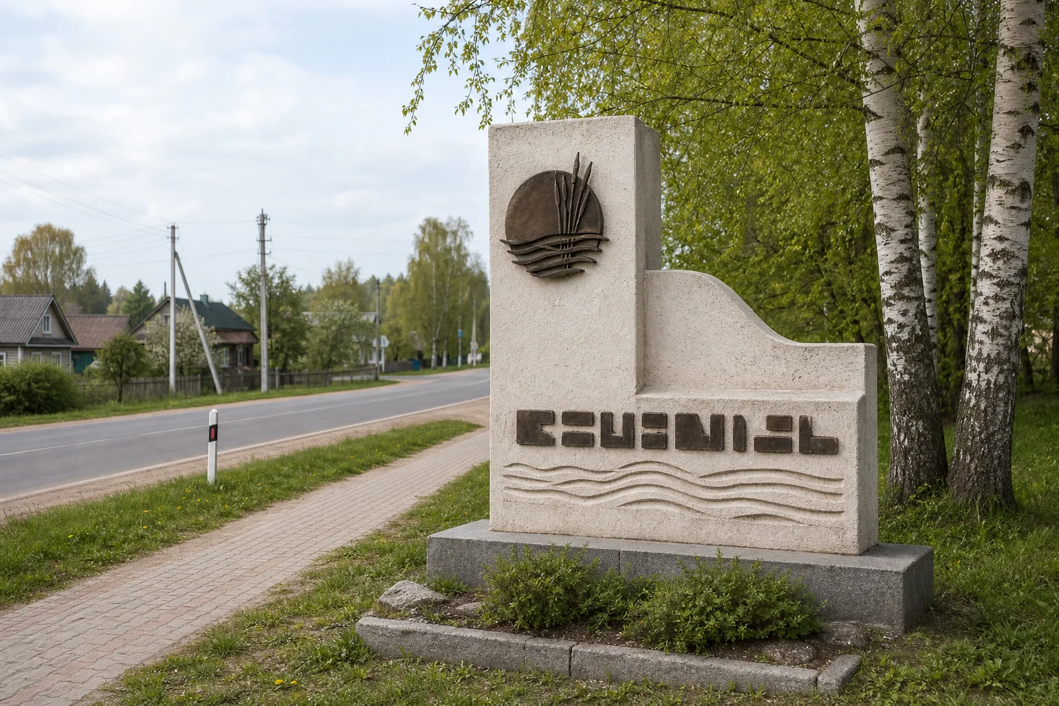 Въездной знак Браслав