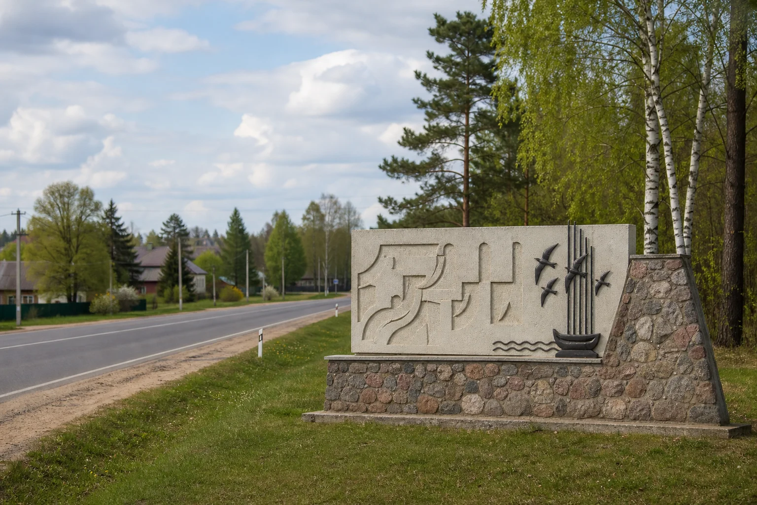 Въездной знак Браслав
