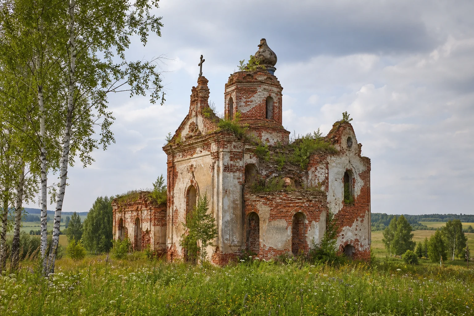Вишов, церковь св. Петра и Павла (?) (руины)