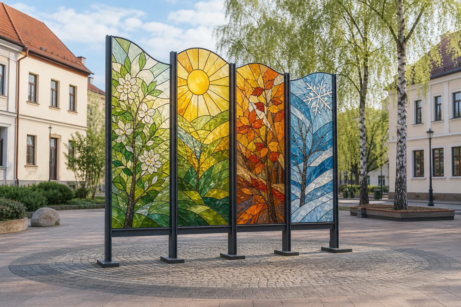 Витражи «Времена года»