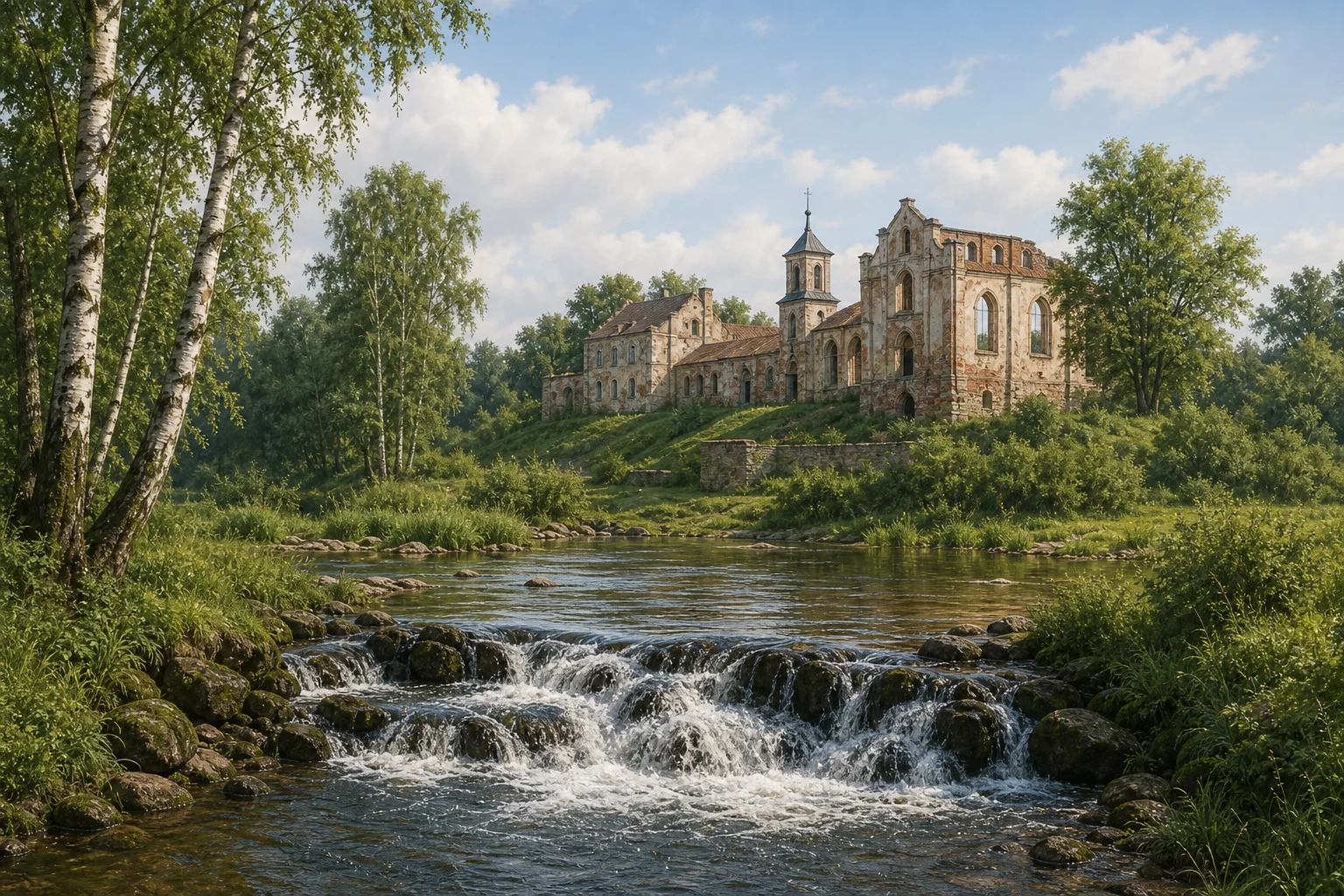 Водопад на реке Страча