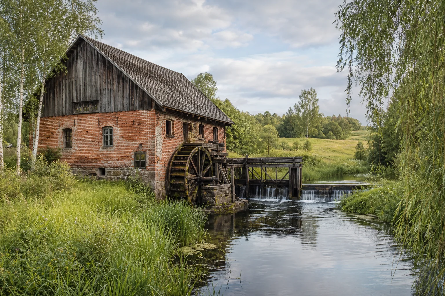 Водяная мельница в Прудниках