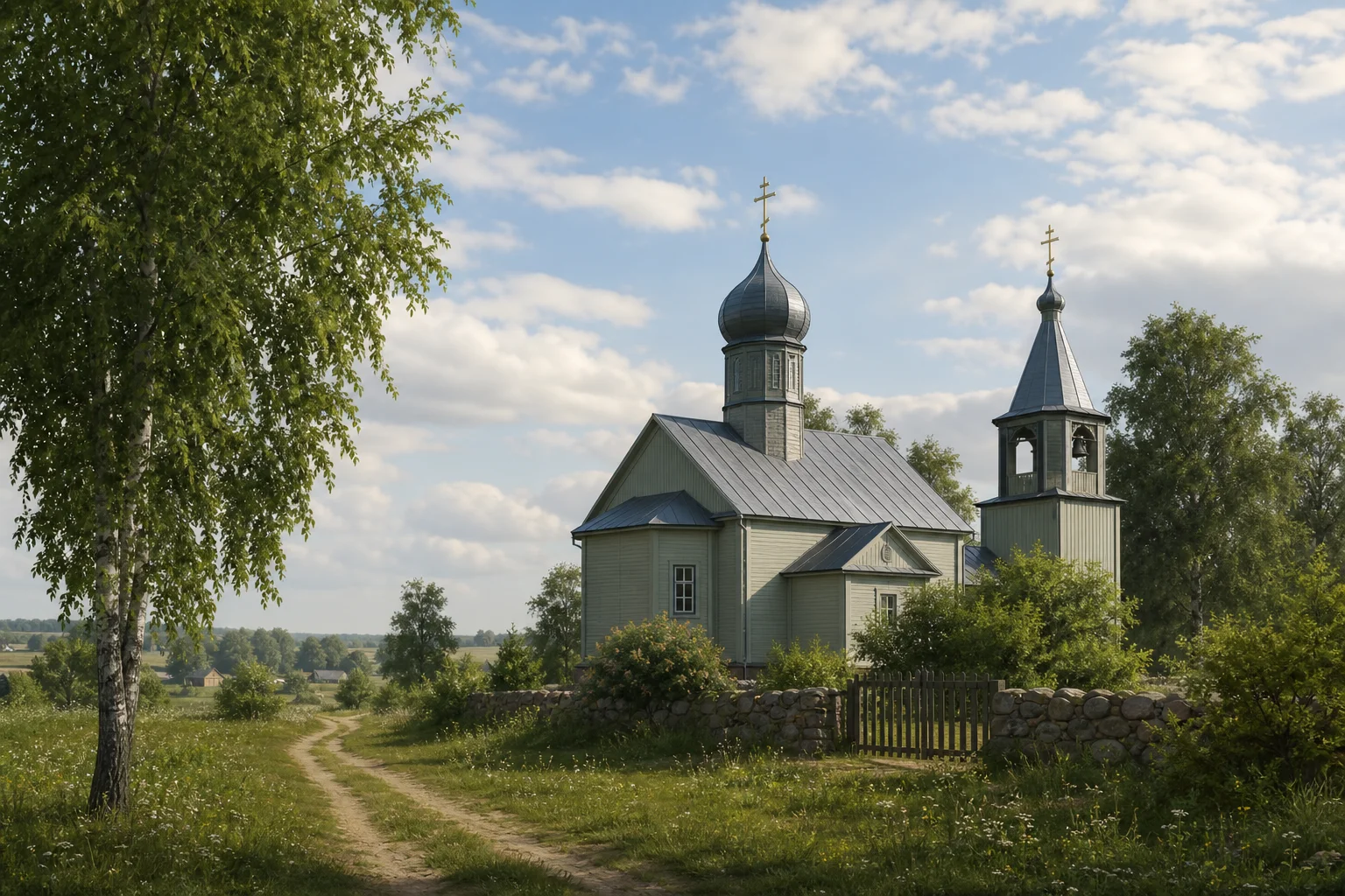 Воробьевичи, церковь Покровская (дерев.)