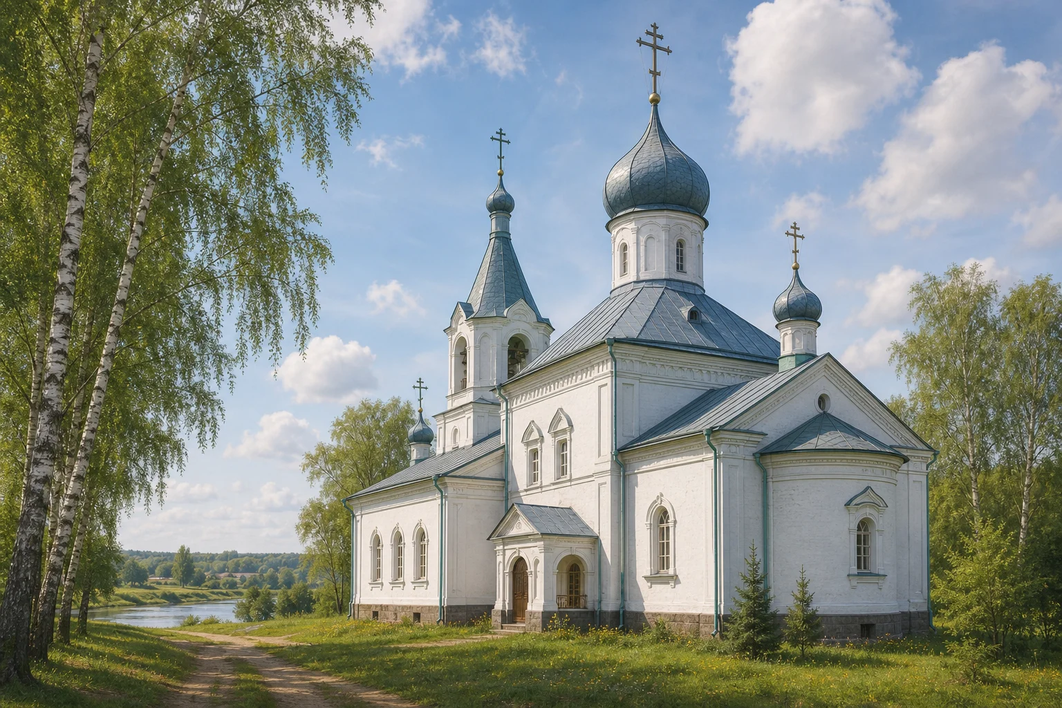 Воскресенская церковь в Дисне