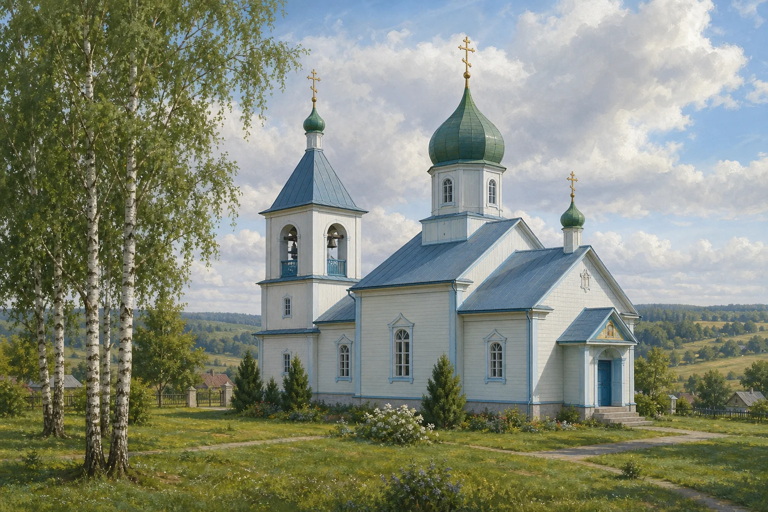 Воскресенская церковь в Воропаево