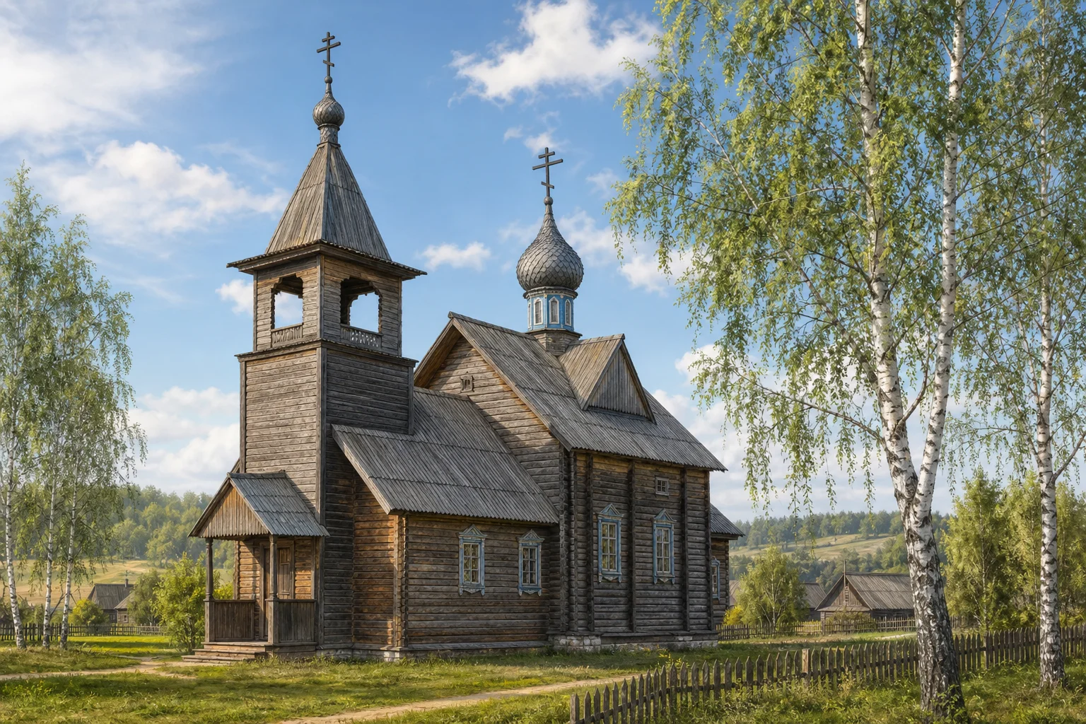 Вознесенская церковь в Молодово (деревянная)