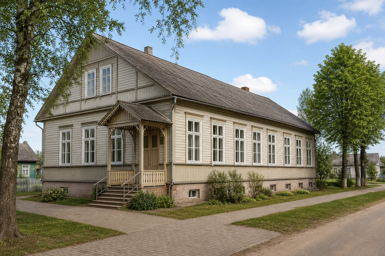 Янкишки, школа (дерев.)