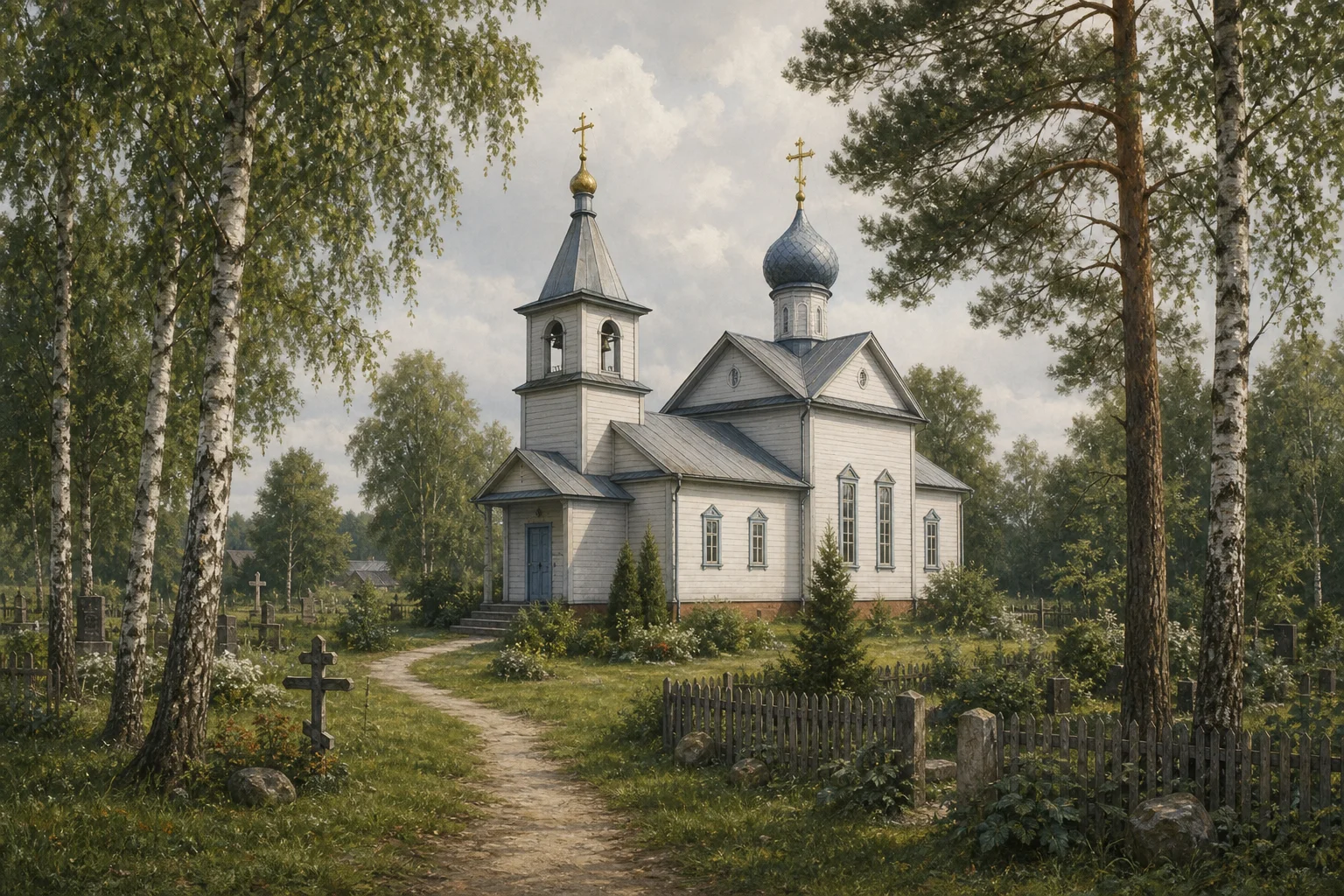 Залужье, церковь св. Георгия (дерев.)