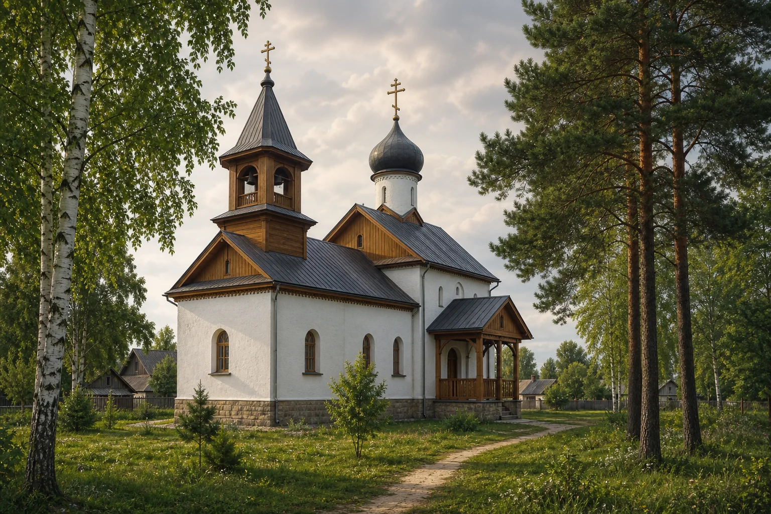 Залужье. Церковь Святого Георгия