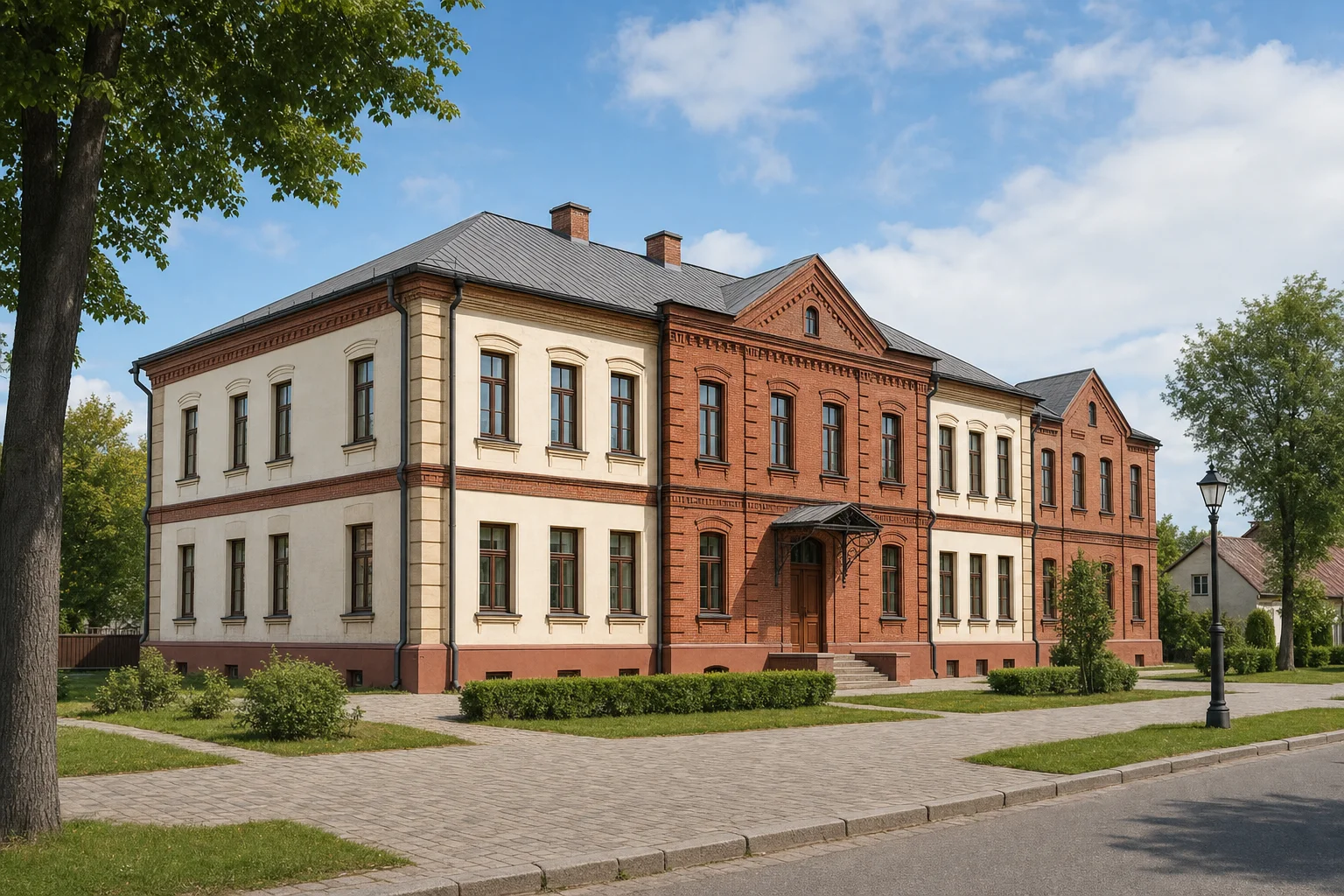 Здание бывшей казармы в Клецке