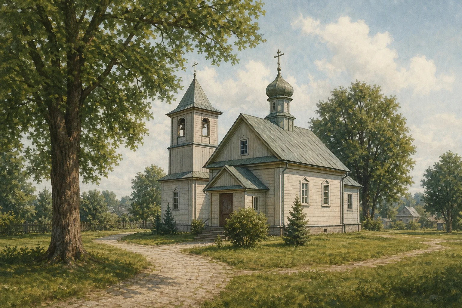 Житомля, церковь Благовещенская (дерев.)