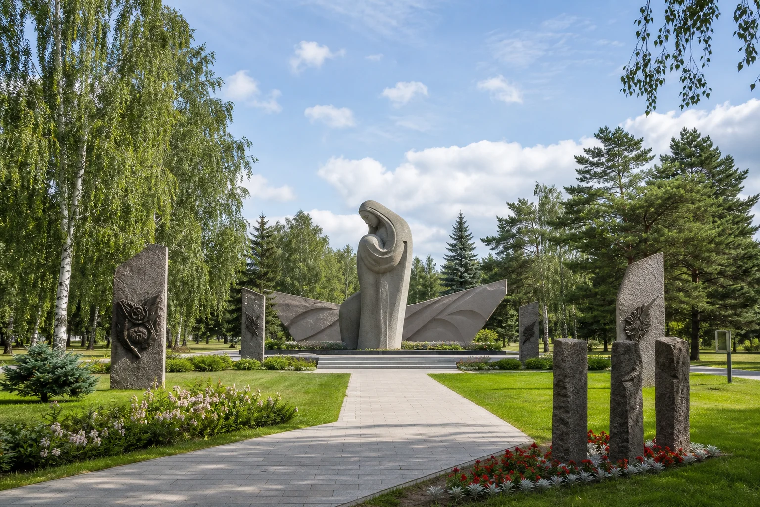 Жодино. Монумент в честь советской матери-патриотки