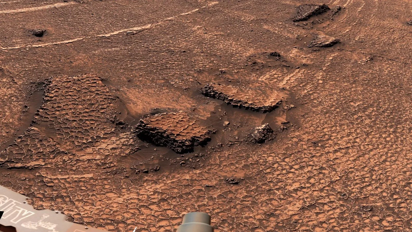 Марсоход Curiosity нашёл на Марсе «море» загадочных сотовых узоров