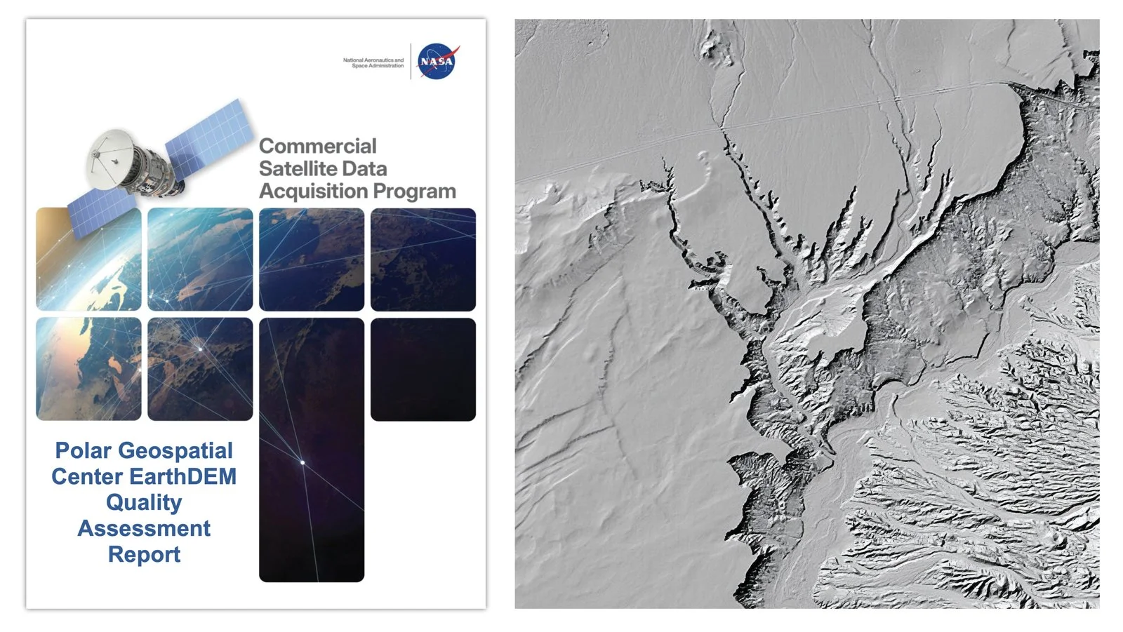 NASA оценило точность глобальных моделей рельефа EarthDEM