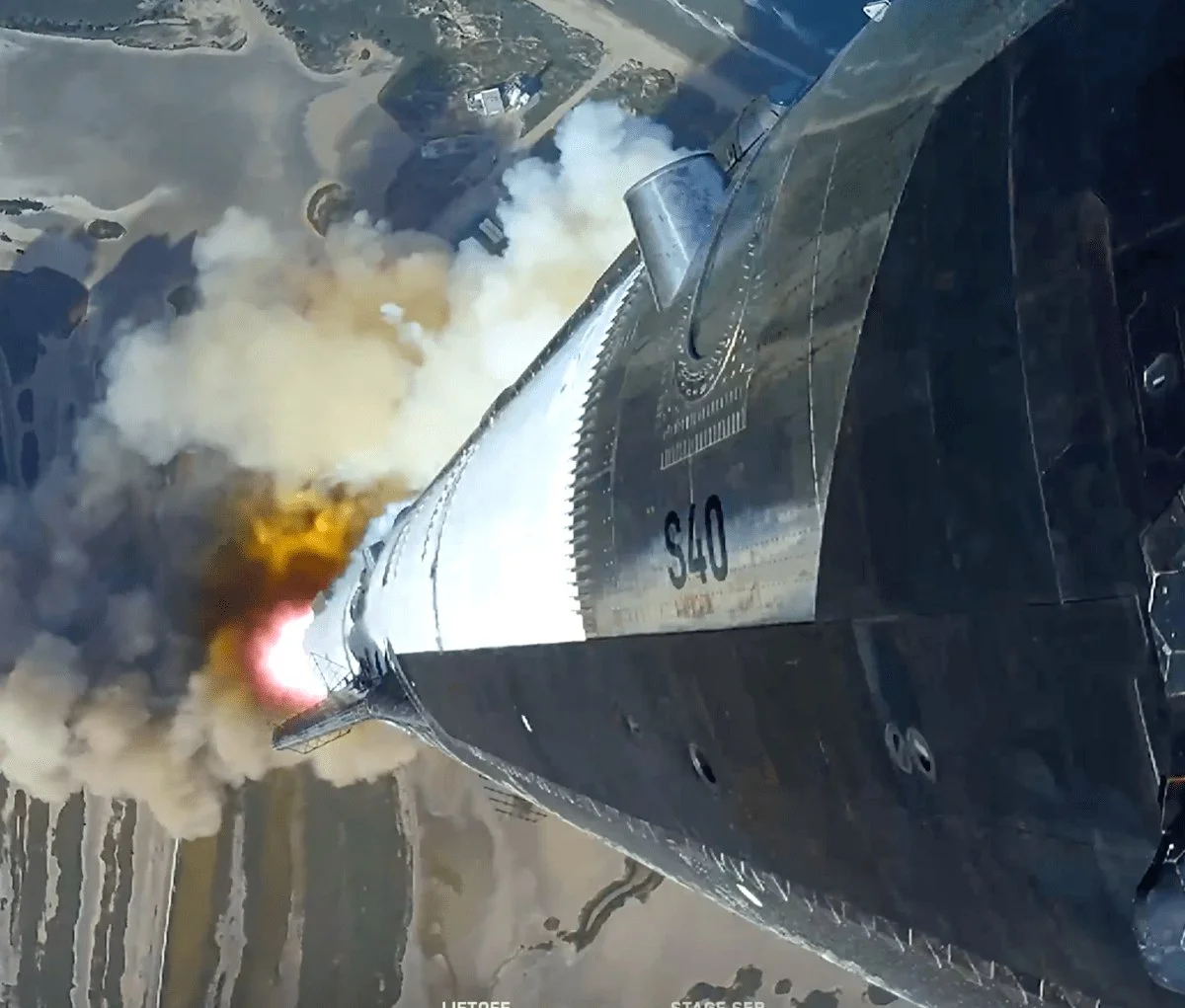 SpaceX запустила спутники Starlink V3, но ускоритель Super Heavy вышел из строя
